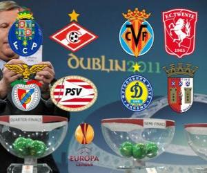 Puzle UEFA Europa League 2010-11 čtvrt-finále
