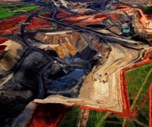 Puzle Uhelný důl v Jižní Africe