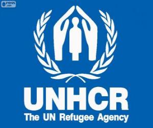 Puzle UNHCR logo, Vysokého komisaře OSN pro uprchlíky