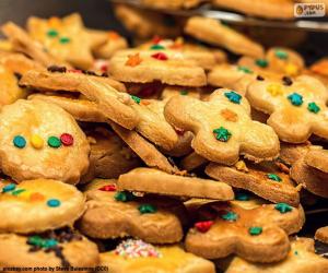 Puzle Upravené soubory cookie, Vánoce