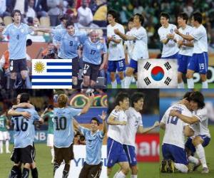 Puzle Uruguay - Jižní Korea, osmé finále, Jižní Afrika 2010