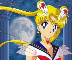 Puzle Usagi Tsukino je hlavní charakter a stává se Sailor Moon