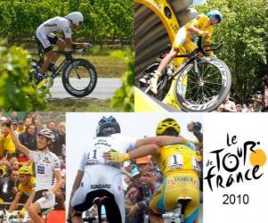 Puzle V roce 2010 Tour de France: Alberto Contador a Andy Schleck