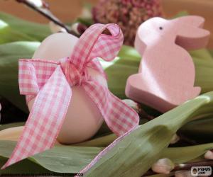 Puzle Vajíčko a Velikonoční zajíček