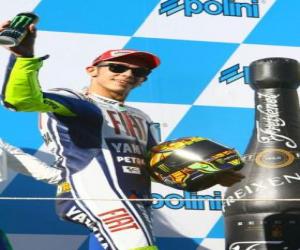 Puzle Valentino Rossi na stupních vítězů