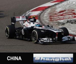 Puzle Valtteri Bottas - Williams - Šanghaj 2013