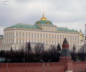 Puzle Velkém kremelském paláci, Moskva, Rusko