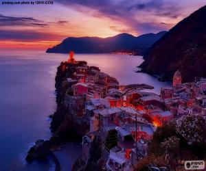 Puzle Vernazza, Itálie