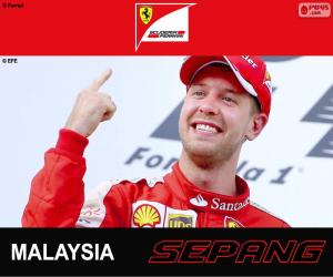 Puzle Vettel G.P. Malajsie 2015