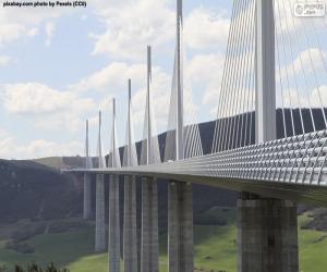 Puzle Viadukt Millau, Francie