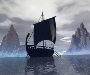 Puzle Vikingské lodi