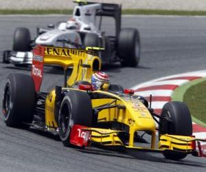 Puzle Vitaly Petrov - Renault - Barcelona 2010