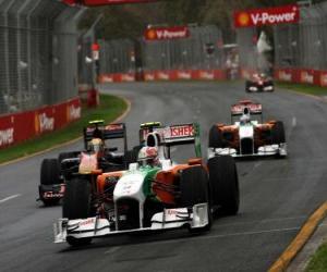 Puzle Vitantonio Liuzzi - Force India - Melbourne 2010