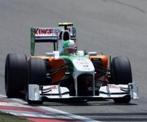 Puzle Vitantonio Liuzzi - Force India - Shanghai 2010