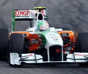 Puzle Vitantonio Liuzzi - Force India - Hockenheim 2010