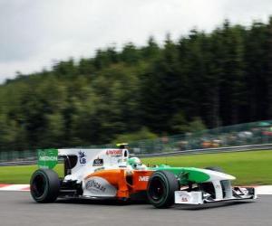 Puzle Vitantonio Liuzzi - Force India - Spa-Francorchamps 2010