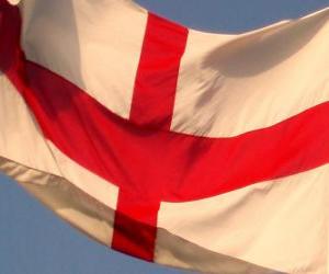 Puzle Vlajka Anglie, země součástí Spojeného království