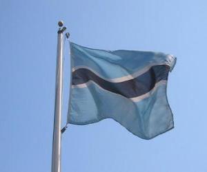 Puzle Vlajka Botswana