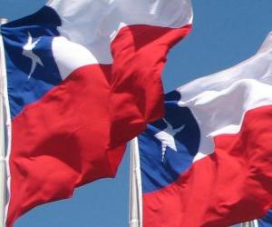Puzle Vlajka Chile