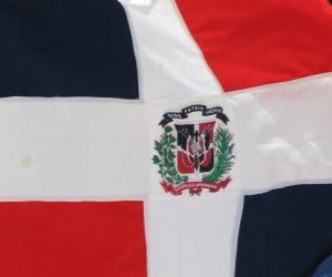 Puzle Vlajka Dominikánské republiky