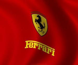Puzle Vlajka Ferrari
