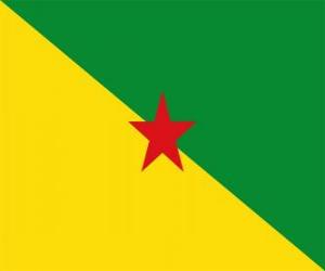 Puzle Vlajka Francouzské Guyany