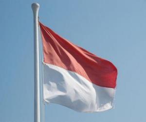 Puzle Vlajka Indonésie
