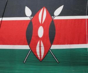 Puzle Vlajka Keňa