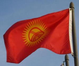 Puzle Vlajka Kyrgyzstánu