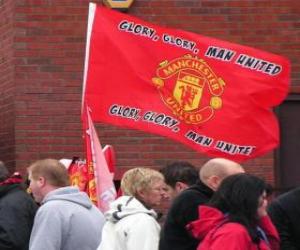 Puzle Vlajka Manchester United FC
