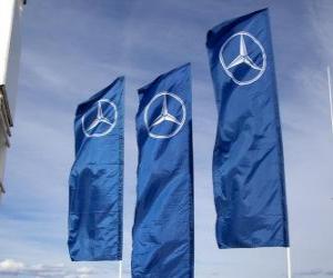 Puzle Vlajka Mercedes GP