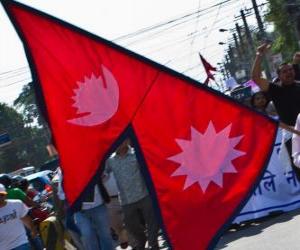 Puzle Vlajka Nepálu