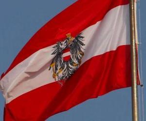 Puzle Vlajka Rakousko