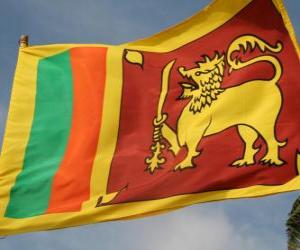 Puzle Vlajka Srí Lanky