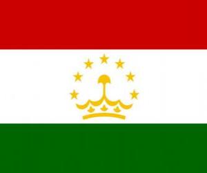 Puzle Vlajka Tádžikistánu