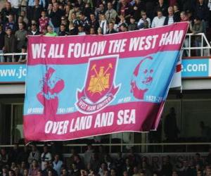 Puzle Vlajka West Ham United FC
