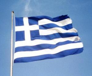 Puzle Vlajka Řecka