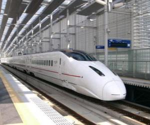 Puzle Vlak s high-tratě v Japonsku provozovaných (Šinkanzen)