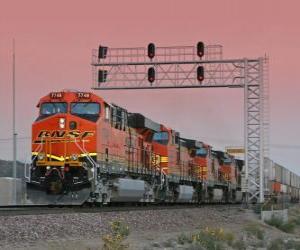 Puzle Vlak společnosti, Burlington Santa Fe (BNSF) US