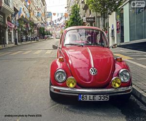 Puzle Volkswagen Red Beetle
