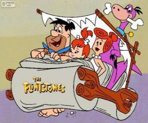 Puzle Vozidlo Flintstones