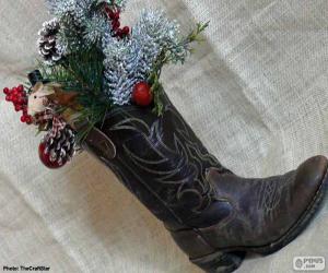 Puzle Vánoční bota