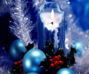 Puzle Vánoční candel lit