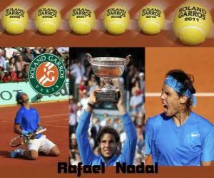 Puzle Vítěz Roland Garros Rafael Nadal 2011