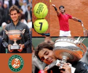 Puzle Vítěz Roland Garros Rafael Nadal 2012