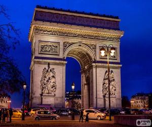 Puzle Vítězný oblouk, Paris