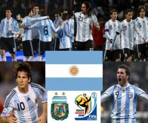 Puzle Výběr Argentina, skupiny B, Jižní Afrika 2010