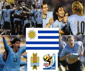 Puzle Výběr Uruguay, skupina A, Jižní Afrika 2010
