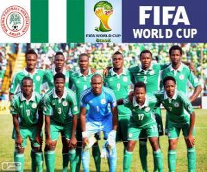 Puzle Výběr z Nigérie, skupina F, Brazílie 2014