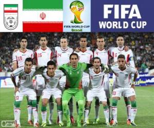 Puzle Výběr z Íránu, skupina F, Brazílie 2014